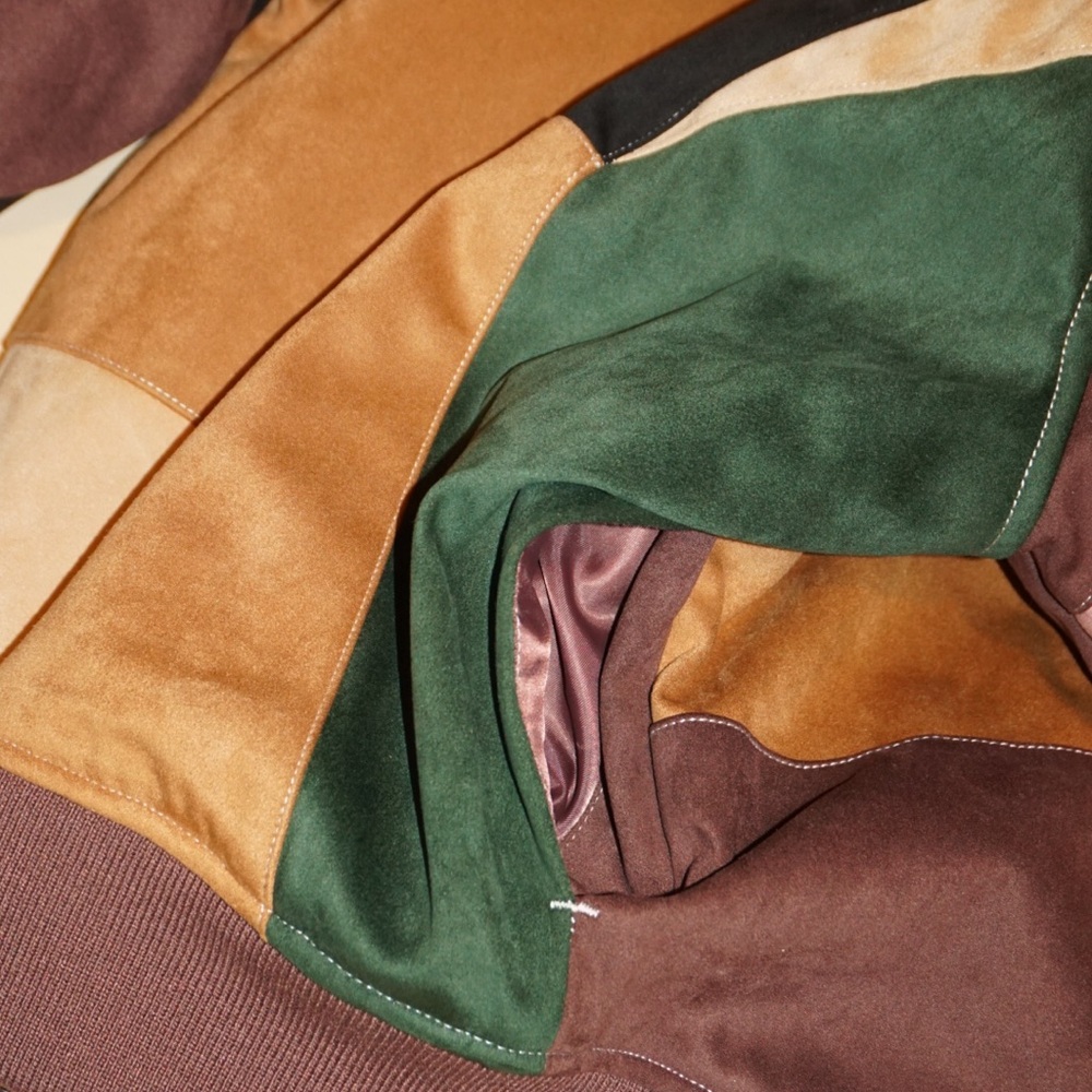 Kith Brisa Patchwork Suede Bomber Jacket - Size M… - image 9